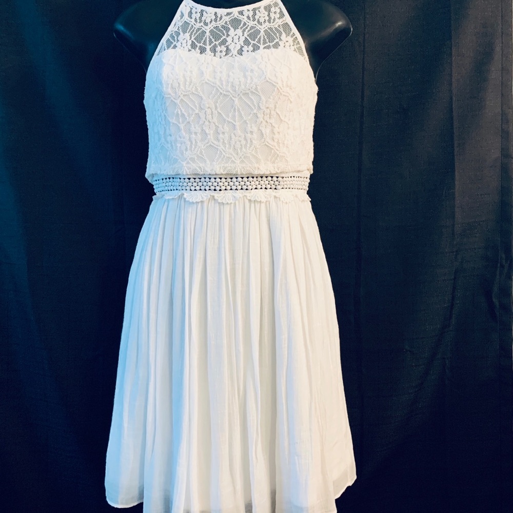 IZ BYER WHITE SUNDRESS